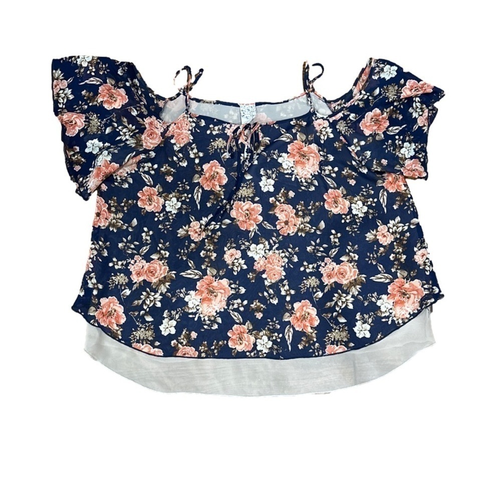 Open shoulder blouse.